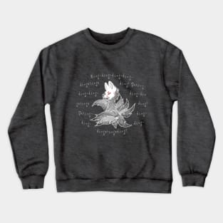 What does kitsune say? Crewneck Sweatshirt